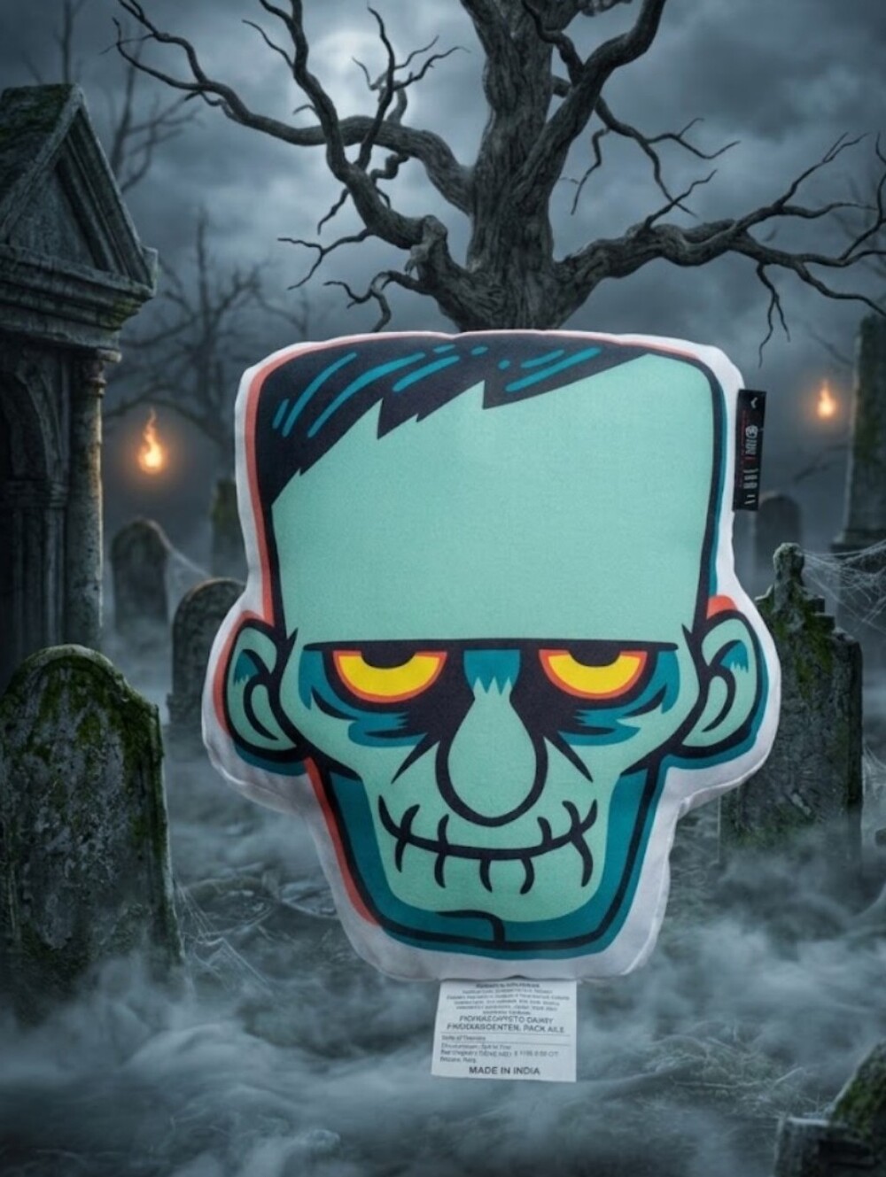 Frankenstein Throw Pillow